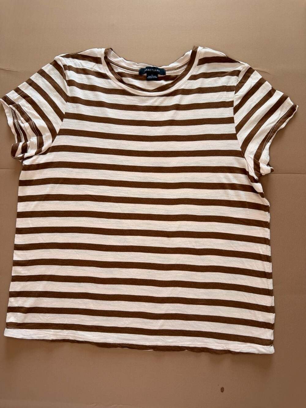 Set of 2 Sanctuary The Perfect Tee Striped Short Sleeve Crew Neck T-Shirt - Picture 2 of 11